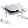 DeTech Stolík pod notebook s ventilátorom A8, béžová