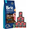 BRIT Premium By Nature Sensitive Lamb 15 kg + mokré krmivo s hovädzím mäsom 6x400 g