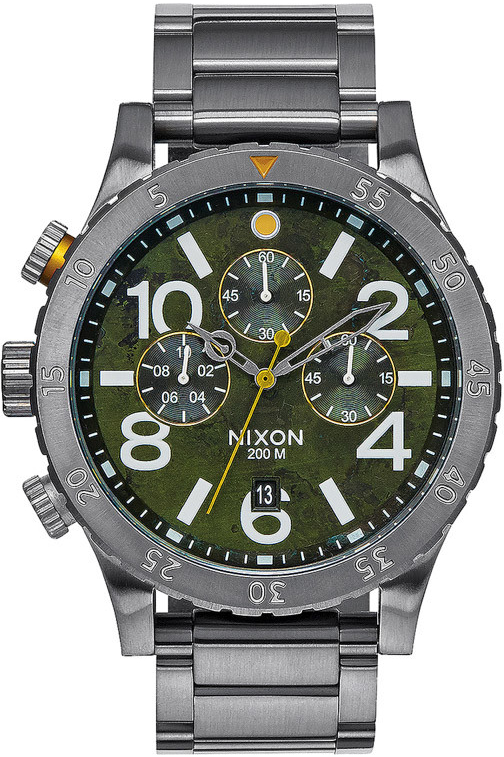 Nixon 48-20 CHRONO GUNMETALGREENOXYDE