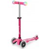 Detská kolobežka Micro MINI DELUXE MAGIC LED Ružová,Biela,Mix