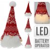 Postavička trpaslík LED 9x9x23 textil mix