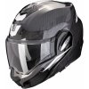 Moto přilba SCORPION EXO-TECH EVO CARBON ROVER černo/bílá - Velikost XXL