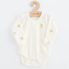 Dojčenské body s dlhým rukávom z organickej bavlny New Baby Olivy - 74 (6-9m)