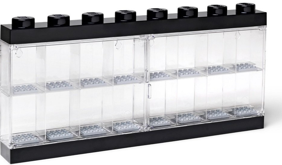 Lego Storage LEGO Zberateľská skrinka na 16 figúrok – čierna