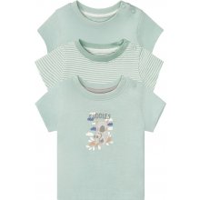 LUPILU® detské bavlnené tričko pre bábätká BIO 3kusy zelená