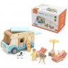 Viga Toys VIGA Drevený plážový karavan