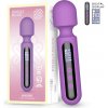 Engily Ross Digital Whisper Wand Massager with Digital Screen 17cm Purple