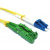 Optický patchcord E2000/APC - LC/PC 7m, 3mm, duplex, SM, G657A