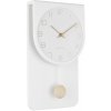 Designové kyvadlové nástěnné hodiny 5779WH Karlsson 39cm