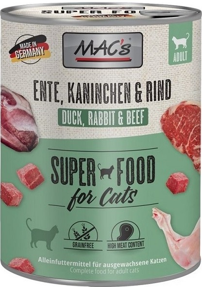 Mac\'s Cat kačka králik hovädzie 800 g