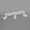 Trio Lighting Stropné bodové svetlá Soka, svetlošedé, dĺžka 50 cm, kov, 3-pl. - 867700376