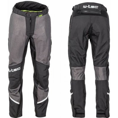 Pánske letné moto nohavice W-TEC Alquizar Farba Black Grey, Veľkosť 5XL