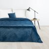 DESIGN 91 Prehoz LUIZ 170x210 cm zamatový prešívaný so vzorom palmových listov-HF-405334