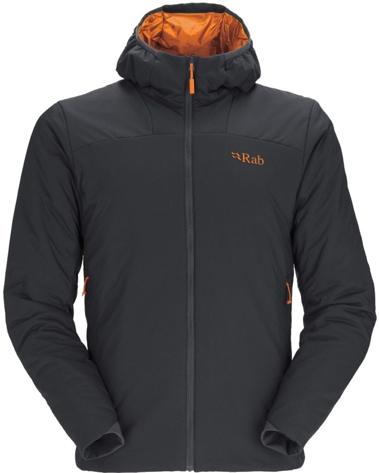 Rab Xenair Alpine Light jacket ebony marmalade