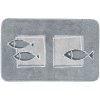 Spirella Kúpeľňová predložka Andros 55 × 85 cm sivá