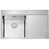 Alveus PURE 40 UP L 1123789 - Drez nerezový 790x525 mm, vanička 400x400x195 mm, lestena/brúsená nerez