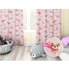 Biante Detský bavlnený záves Sandra SA-650 Psí superhrdinovia na staroružovom 150x210 cm