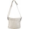 VIOLET dámska crossbody koženková kabelka Béžová