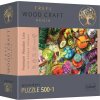 TREFL Wood Craft Origin puzzle Barevné koktejly 501 dílků