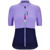 SANTINI Cyklistický dres s krátkym rukávom - UCI RIGA LADY - modrá/fialová XS