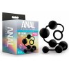 Blush Anal Adventures Platinum Silicone Anal Beads Large Black
