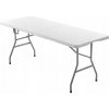 Turistický stôl SucceBuy 70 x 180 x 73 cm, biely