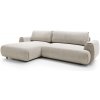 Rohová rozkladacia sedačka Bocket - béžová Strana: Ľavá