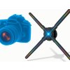 Čtyřkřídlý 3D LED Hologramový Holografický Projektor s Vysokým HD Rozlišením 2K Audio Support 56cm Holofan Reklamní Poutač Fan