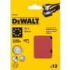 Dewalt DT3026 papier brúsny 115x115mm p320 dierovaný suchý zips 10ks