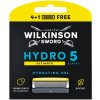 Náhradné hlavice k holiacim strojčekom Wilkinson Hydro 5 Advanced 5 kusov Menthol Hydrating Gel