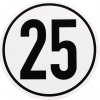 DEMA Rýchlostná nálepka 25 km/h, 200 mm
