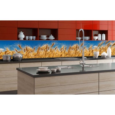 Donga Samolepiaca umývateľná fotofototapeta za kuchynskú linku - Pšeničné pole, 350x60 cm