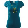Volejbal zlatá - Dámske tričko Pure - XS ( Petrolejová )