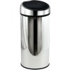 MSV odpadkový kôš s dotykovým otváraním, lesklý nehrdzavejúca oceľ, 30 l