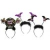 Čelenka s netopierom plastová 26 cm na karneval 3 druhy