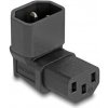 Delock Napájací adaptér IEC 60320 - z C14 na C13, zástrčka / zásuvka, 2,5 A, 90 °, pravouhlý