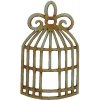 Drevená dekorácia klietka 10 cm