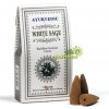 Vonné kužele tečúci dym Ayurvedic - Šalvia biela - 10ks