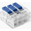ORNO Spojka na káble 3PIN mini, zacvakávacia, modrá 0,75-4mm2, 450V/32A [OR-SZ-8017/3/100]