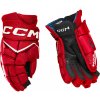 Hokejové rukavice CCM JetSpeed FT8 Pro Red/White Senior 13 palcov