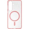 Kryt Clear Mag Cover Case s MagSafe Samsung Galaxy S26 Pink Glitter