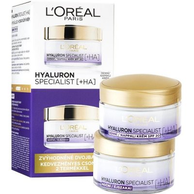 L'Oréal Paris Hyaluron Specialist denný a nočný krém 2 x 50 ml darčeková sada
