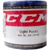 Hokejový puk CCM Light Blue Set 3 ks