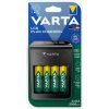 *Varta LCD Plug Charger + 4x AA 2100mAh 57687101441 (Nabíječka a náhradní baterie pro až 4 Ni-Mh nabíjecí baterie typu AA/AAA/9V, samostatné nabíjení, LCD displej, rychlé nabíjení 4 hodiny, komplexní
