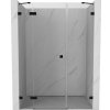 Mexen Lunar sprchové dvere otváravé ľavé 125 cm, transparentné, čierne - 834S-125-050-70-00-L
