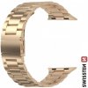 Kovový remienok Swissten pre Apple Watch 38mm/40mm/41mm/42mm, ružovozlatý