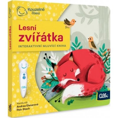 Albi Kúzelné čítanie interaktívne minikniha Lesné zvieratká, vek 2+