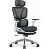 Bielo-čierne kancelárske kreslo HELLS CHAIR HC- 1044, HC__5905496912941 SKL1