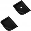 LEDprodukt Koncovky oblúkové pre LED lištu - R2 ROHOVÁ čierna (2ks)