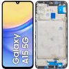 LCD Displej + Dotyková plocha + Rám - Samsung Galaxy A15 4G A155, A15 5G A156 Black OLED